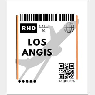 Los Angeles Ticket Design Posters and Art